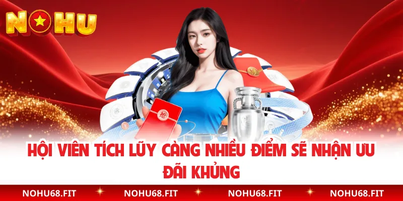 Hội viên tích lũy càng nhiều điểm sẽ nhận ưu đãi khủng